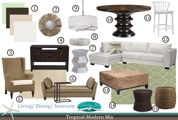 E-Design: Tropical & Modern Mix