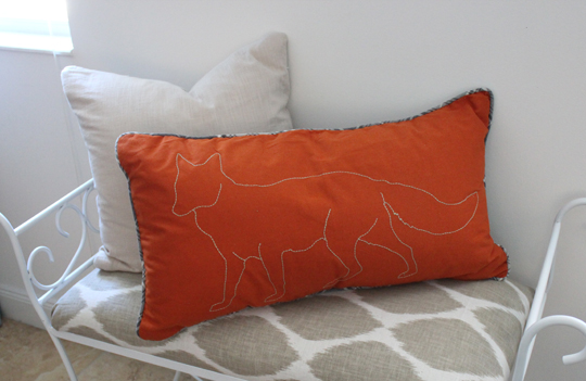 Target shop fox pillow