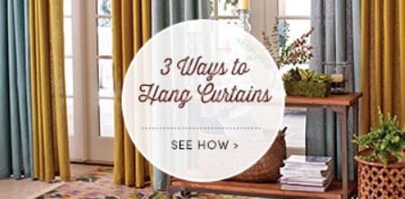 3 Ways to hang Curtains