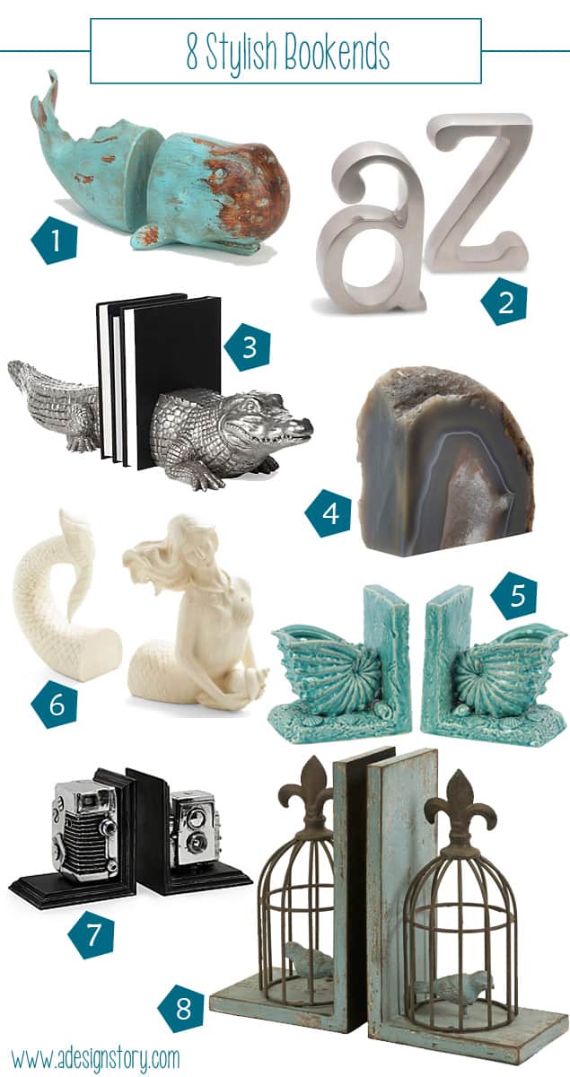 8 stylish bookends